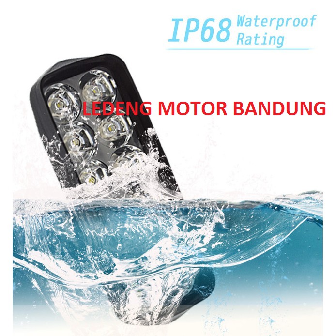 Lampu Sorot G12 LED 12 Mata Tembak Cahaya Putih Dual Mode Waterproof Motor Mobil