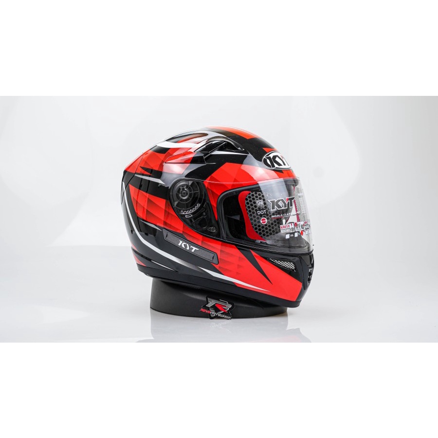 HELM KYT K2R K2 RIDER DIAMOND RED - HELM FULL FACE SNI