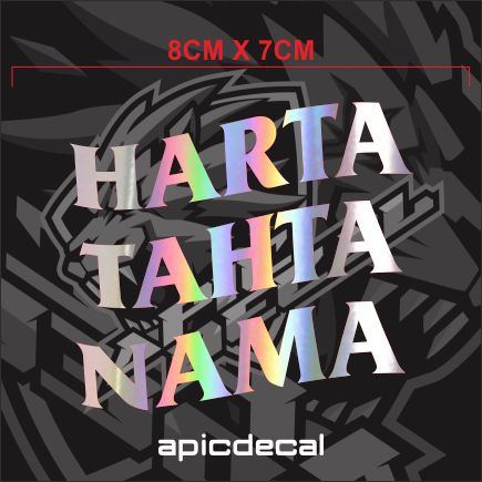 

Sticker Harta Tahta Nama Hologram