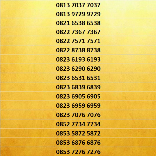 Nomor Cantik Simpati Double ABCD - 0813 - 0821 - 0822 - 0823 - 0853