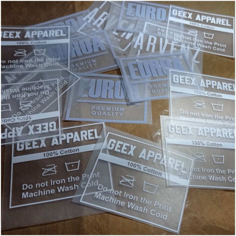

cetak label baju sablon setrika 5x4cm