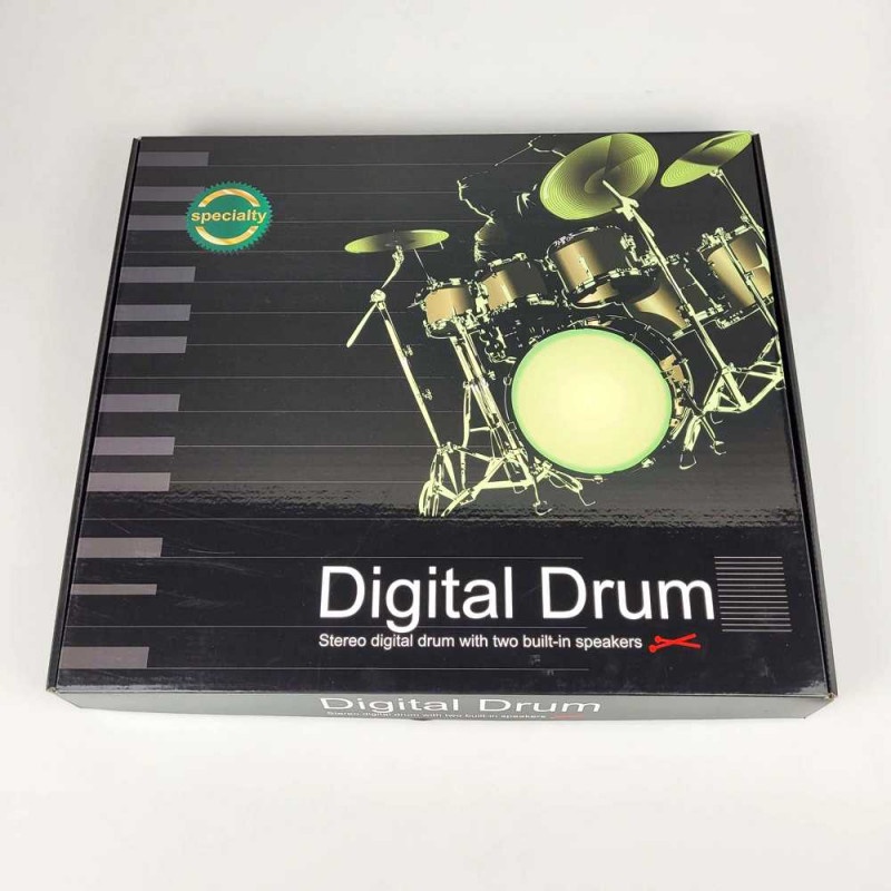 Electronic Digital Drum Kit 9 Pads Folding Rechargeable 1200 mAh