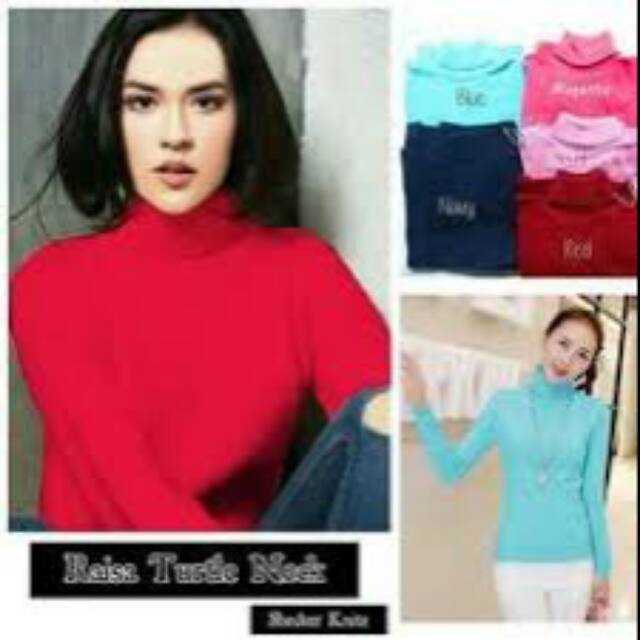 Rajut turtelneck longsleeves wanita