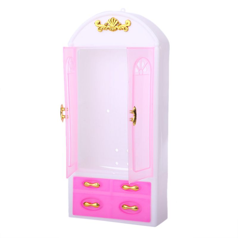 Mary Dollhouse Princess Lemari Pakaian Model Lemari Plastik Furniture Pesta Cewek Favorite