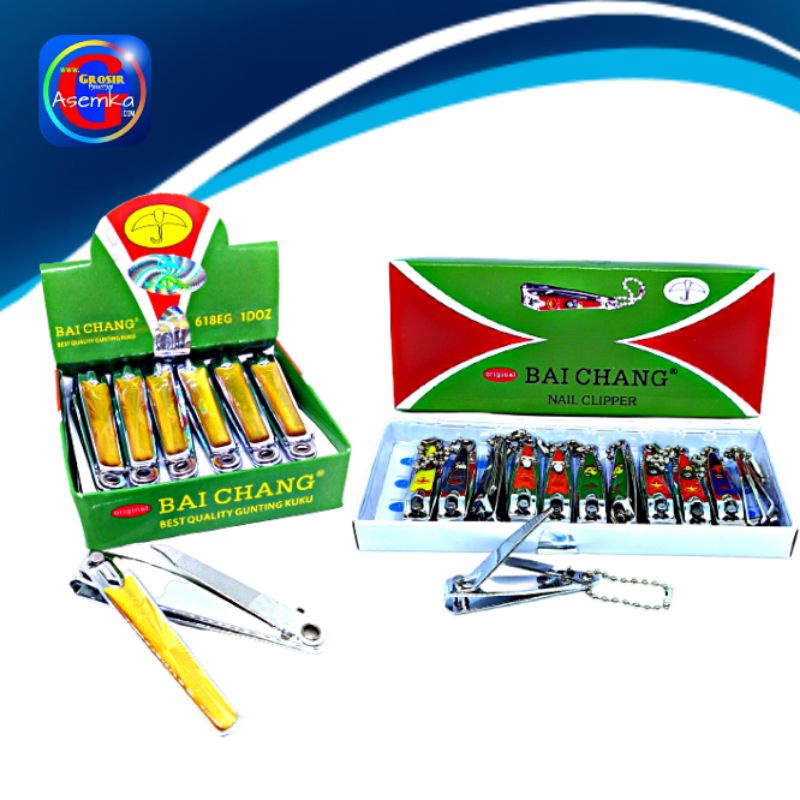 GPA Gunting Kuku BESAR Kecil Baichang Original super tajam grosir (12pcs)