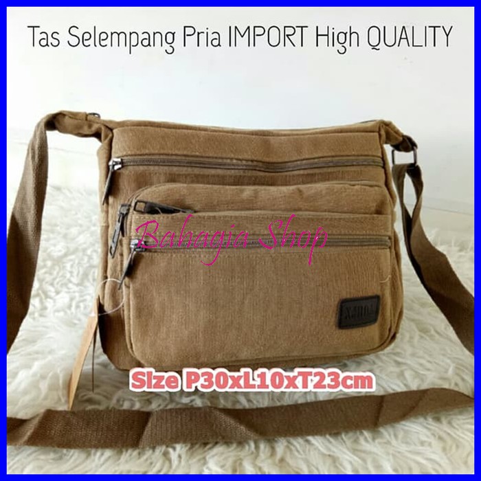 COCOK REMAJA KULIAH ANAK DEWASA DILAN / Tas Selempang Pria Kanvas Import Slempang Cowok Cewek Wanit