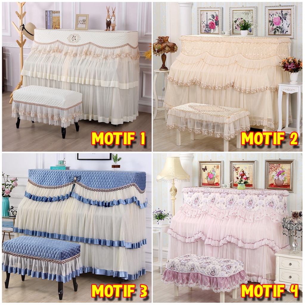 Kain Sarung Tutup Penutup Piano Full Cover Anti Debu