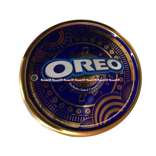 Oreo Selection 276gr Exclusive Salted Caramel Flavor Oreo Kaleng Biskuit Rasa Karamel tin Oreo Kemasan Kaleng