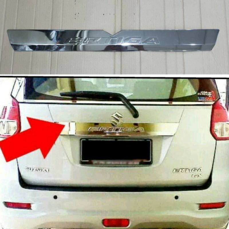 List Bagasi Belakang Trunklid Ertiga Lama Chrome