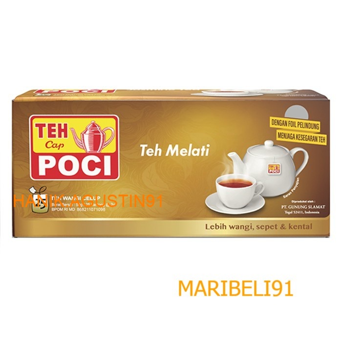 

Teh Cap Poci Celup Melati 25 Bags - Teh Poci - Tea Bag MB91