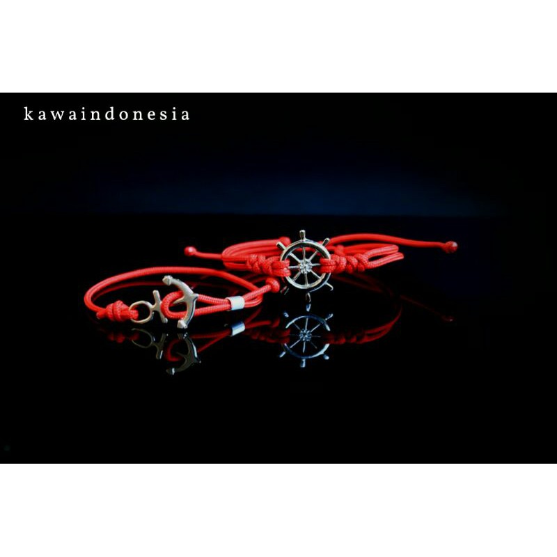 GELANG COUPLE JANGKAR TALI PARACORD 1,5 MM