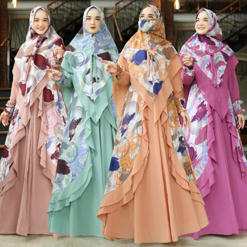 ready gamis syar'i RANHIA BY;HUMAIRA