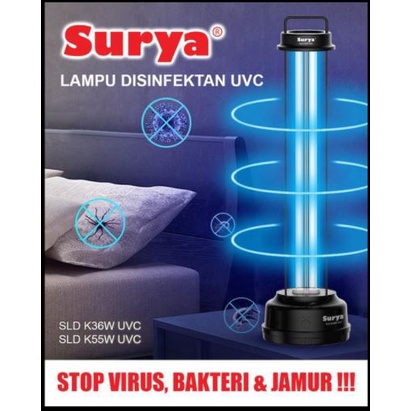 Lampu Disinfektan Surya Sld K55W Uvc lampu Uv Sterilizer Ruangan