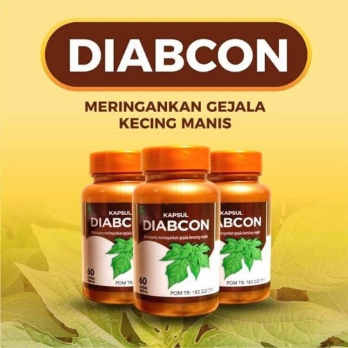 Kapsul Diabcon Obat Herbal Diabetes Menurunkan Gula Darah Tinggi Kencing Manis Mengembalikan Fungsi 
