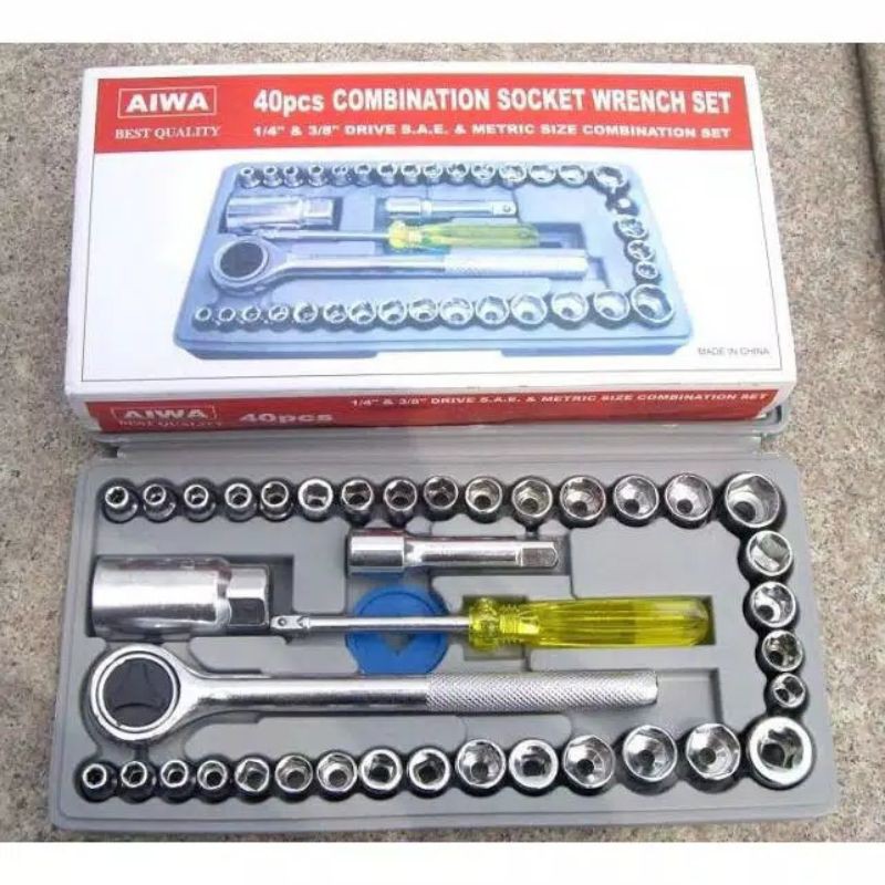 AIWA - KUNCI SOCK AIWA TOOLS SET KOMBINASI / KUNCI SOCK AIWA - TERMURAH