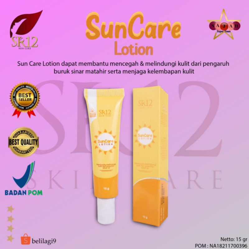 SUN CARE SR12 / SUNBLOCK / TABIR SURYA / PELEMBAB / PELINDUNG WAJAH