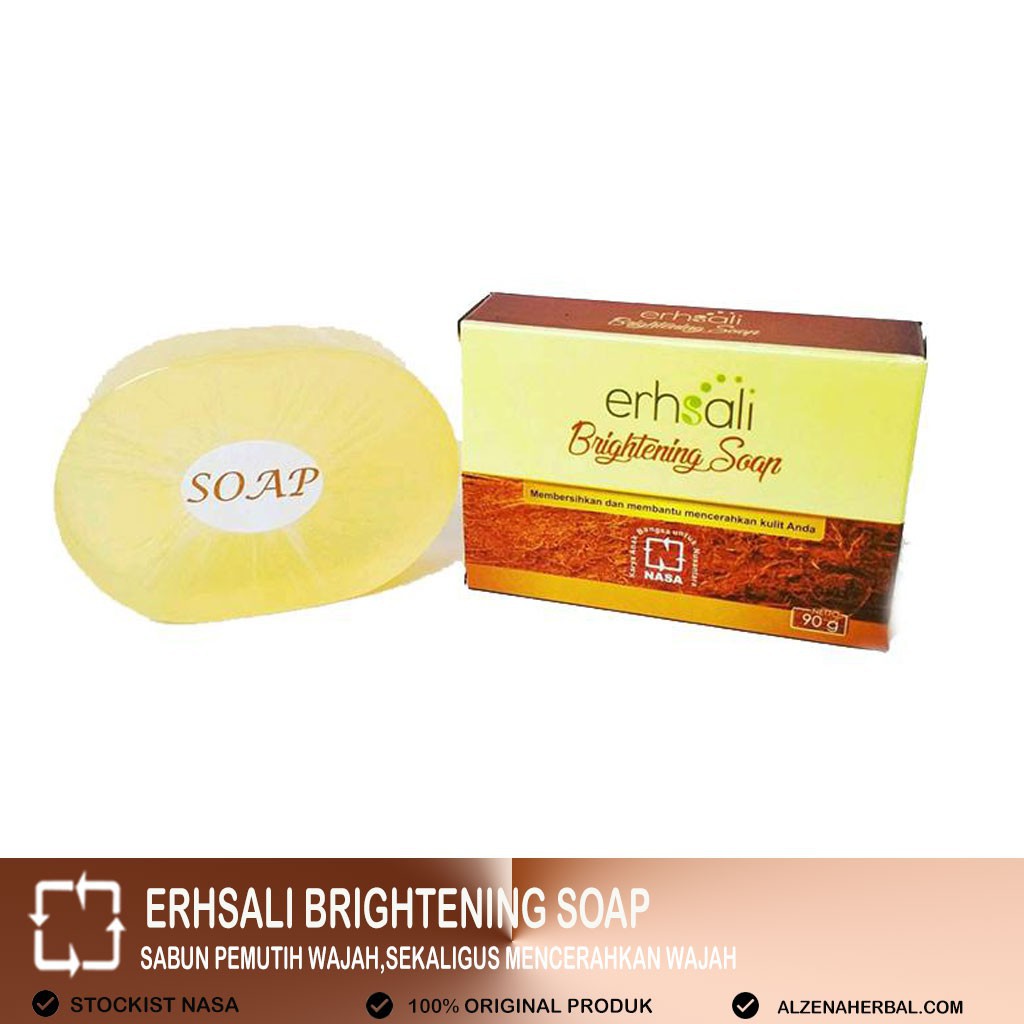 Erhsali Brightening Soap Asli Nasa Sabun Batang Mencerahkan Kulit