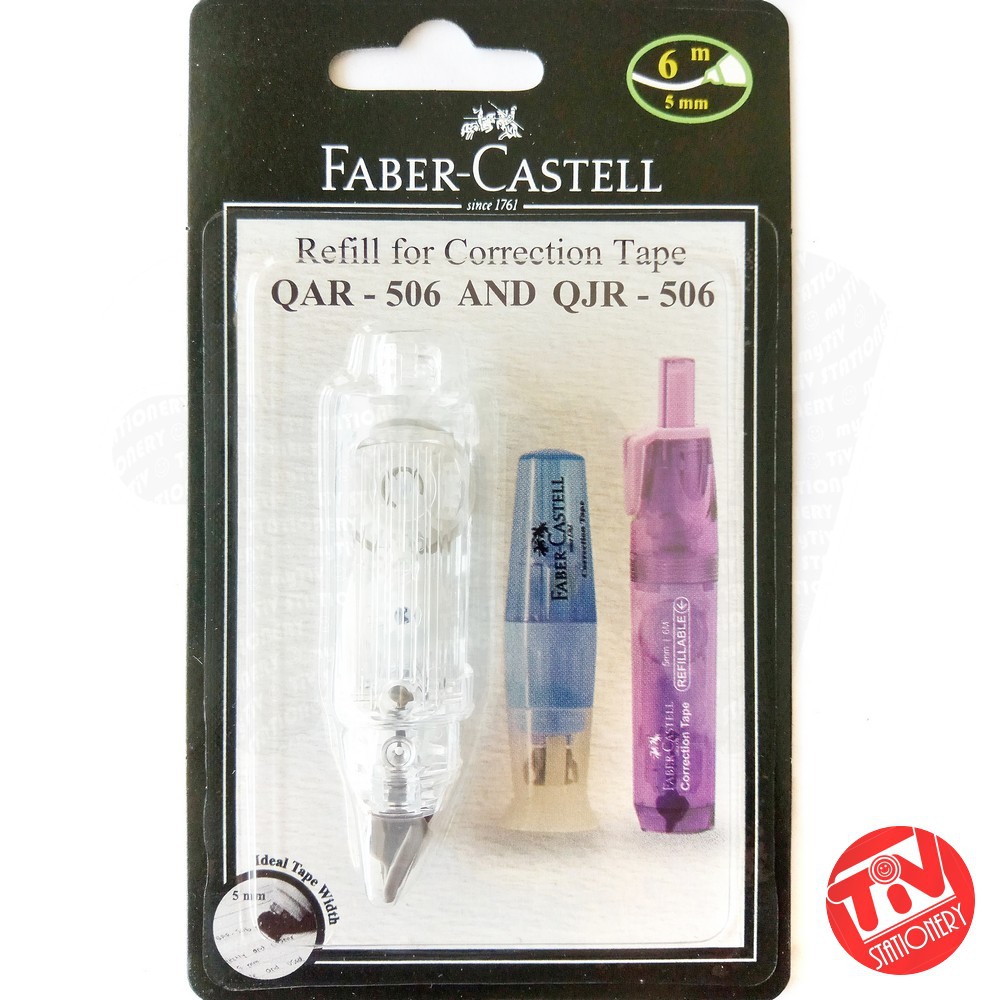 

Refill Isi Ulang Correction Tape Faber Castell QAR / QJR / QDR-506