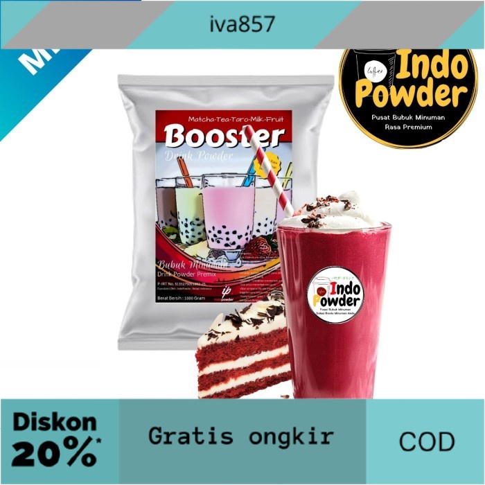 

PROMO Bubuk Minuman aneka rasa RED VELVET 1kg - Bubble Drink 1kg- Indopowder GRATIS ONGKIR
