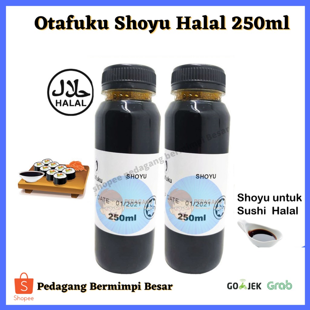Otafuku Shoyu Halal 250ml | Soy Sauce Halal | Shoyu Sushi Halal
