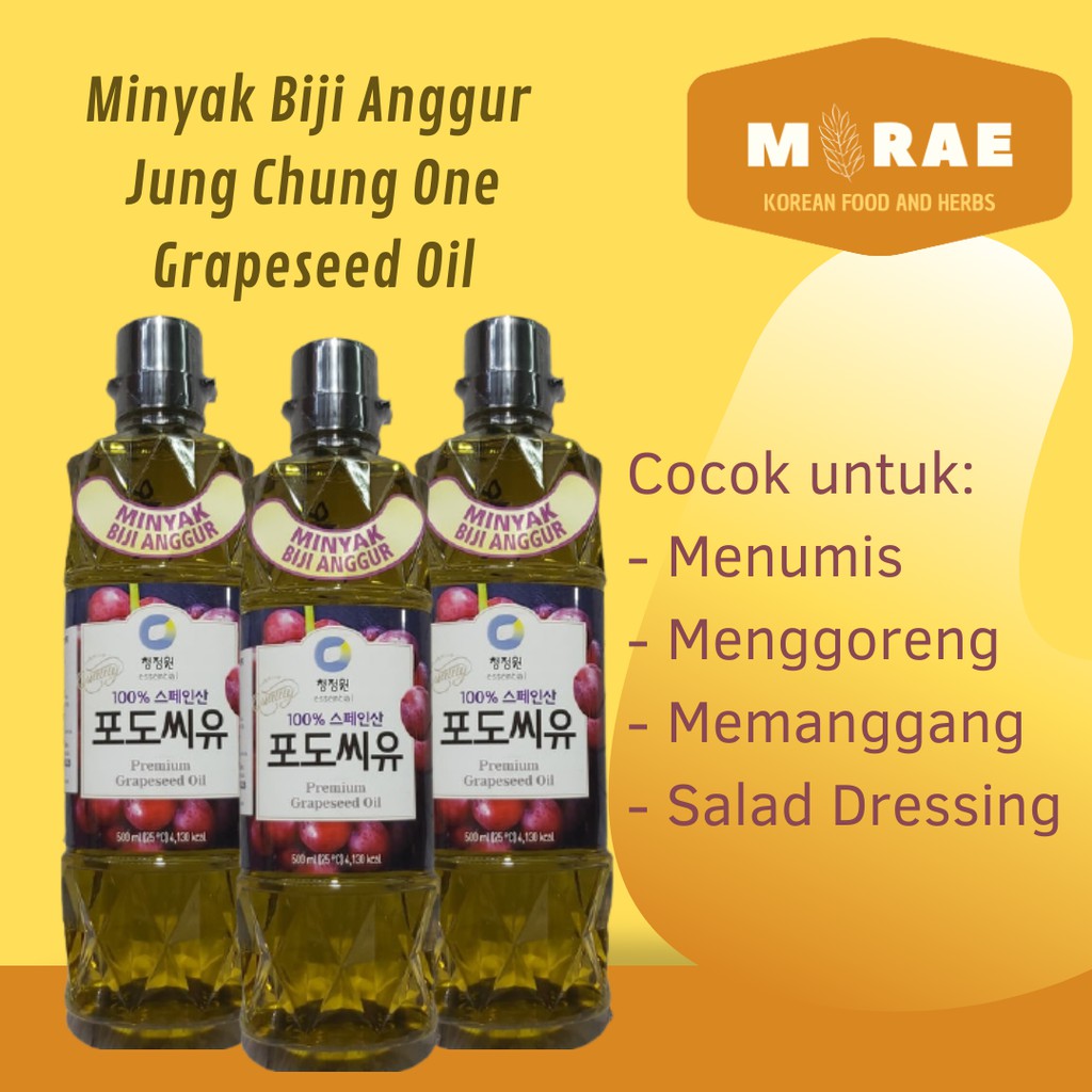 

Minyak Biji Anggur Chung Jung One Grapeseed Oil 900 gr