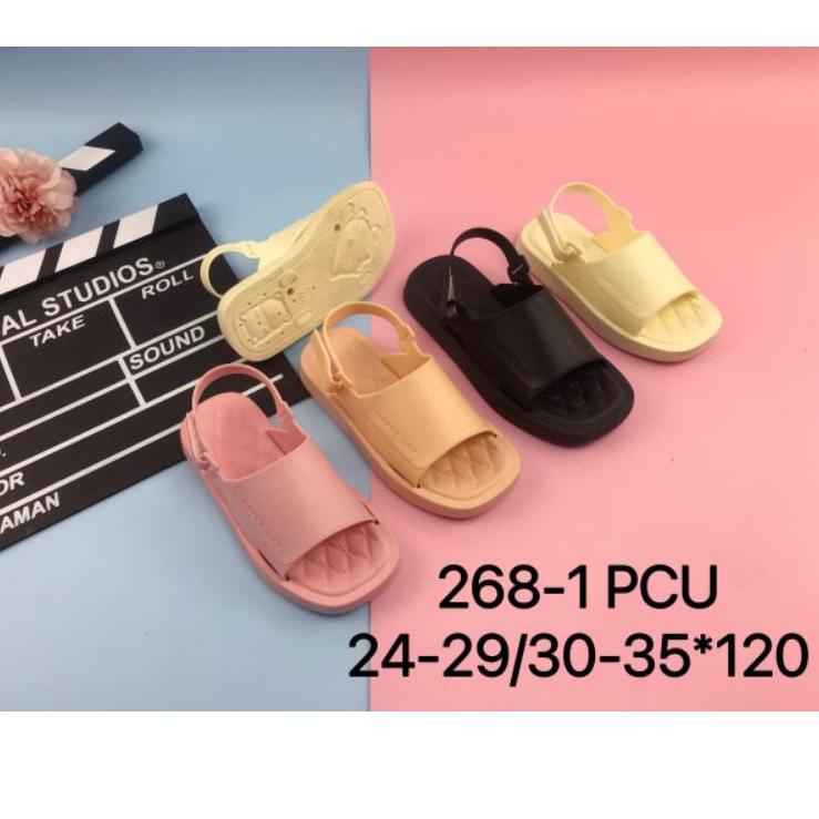 Tren Kekinian.. Sandal karet slop tali belakang untuk anak perempuan,sendal jelly anak gunung wanita