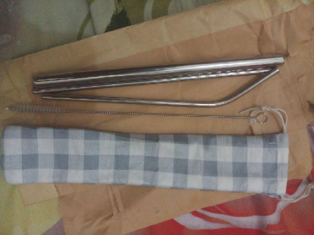 Reusable Stainless Steel Straw - Set Bubble Drink