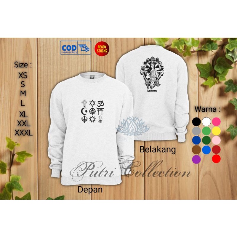 sweater pluralisme/switer pluralisme/crewneck pluralisme/crunek pluralisme dewasa laki-laki