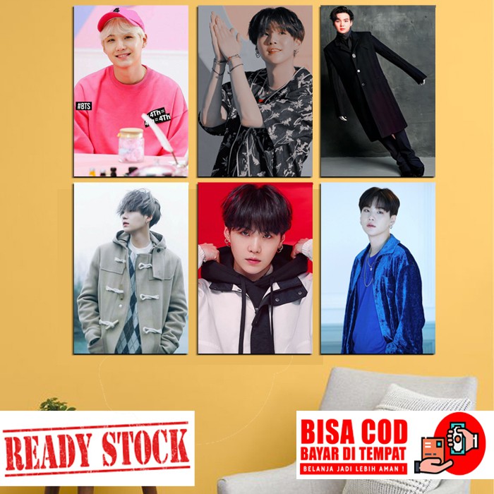 Hiasan Dinding Suga BTS / Poster Suga BTS / Walldecor / Hiasan Foto Suga BTS / Hiasan Kamar BTS/BTS7