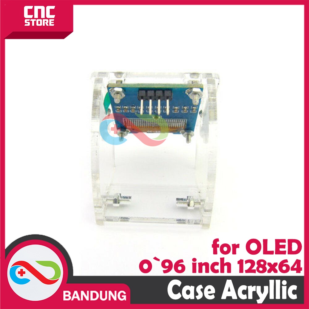 CASE ACRYLIC OLED 0.96 I2C 128X64 OLED LCD DISPLAY MODULE