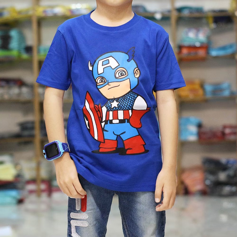  PABRIK  KAOS  DISTRO ANAK SUPERHERO TERBARU TERLARIS 