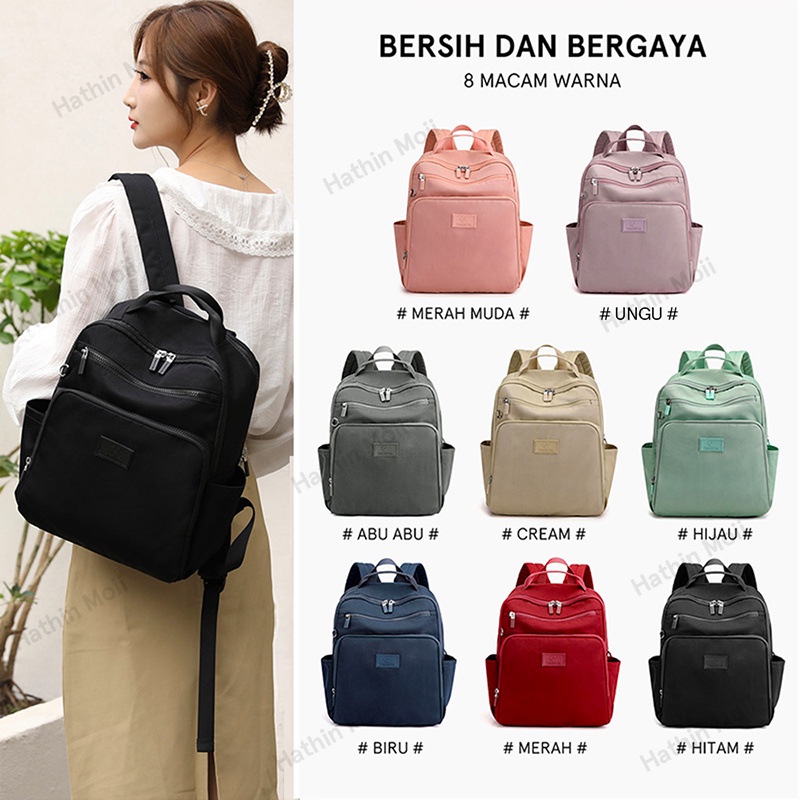 Hathin Muii Colorful fox 0423 tas ransel wanita bag - Laptop Ransel Wanita  Backpack tas kantor travel bag