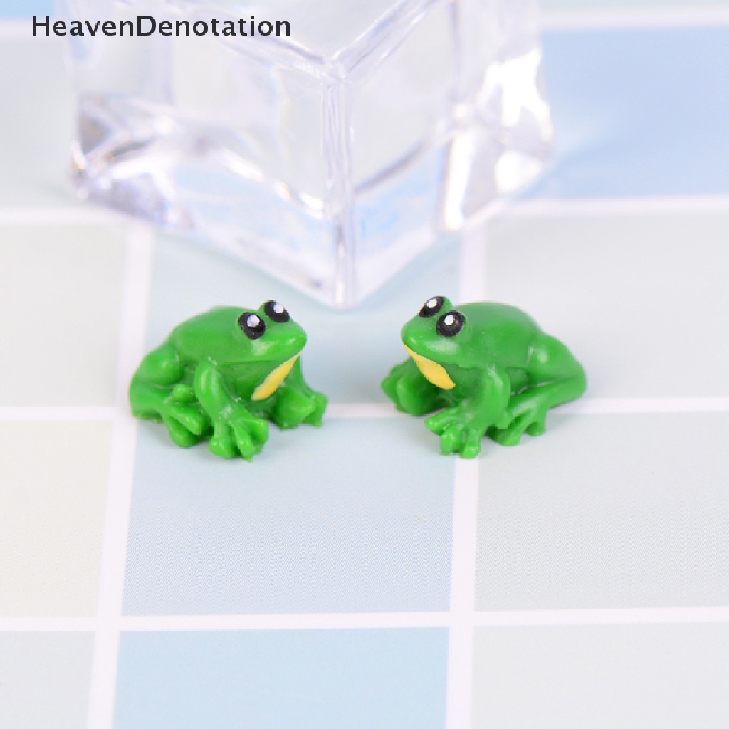 [HeavenDenotation] 2PCS Dollhouse miniature game scene model accessories mini frog