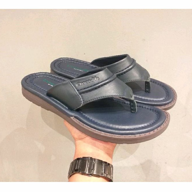 sandal crocodile cs9673-11 navy original kulit asli