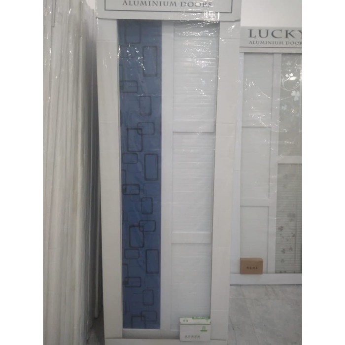 PINTU KAMAR MANDI 70X200 ALUMINIUM STANDING MIRROR PUTIH