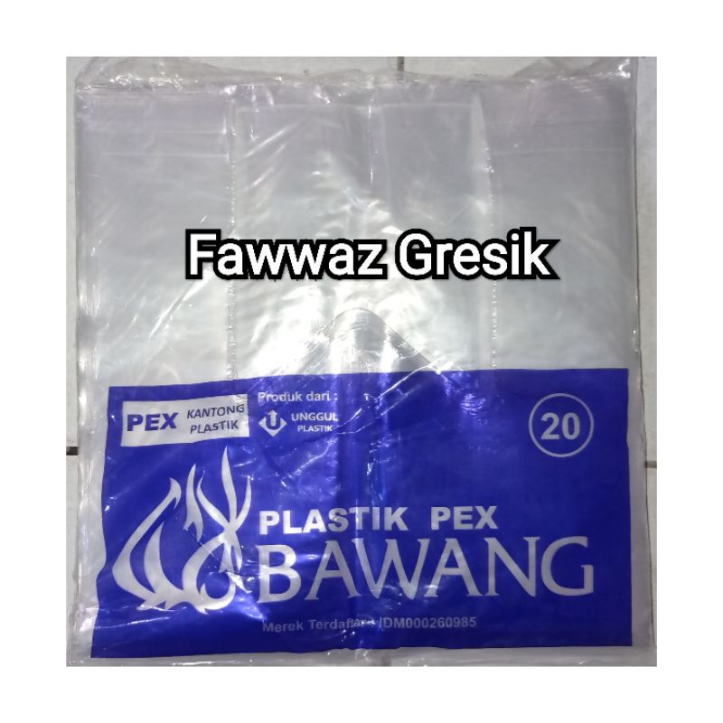 Kresek Bening PEX Bawang / Kantong Plastik PEX 20