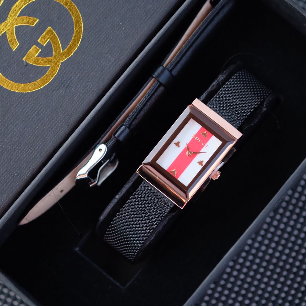 [COD] Jam Tangan Wanita G1154LV Tali Rantai pasir Free Kulit , Box Original & Baterai Cadangan