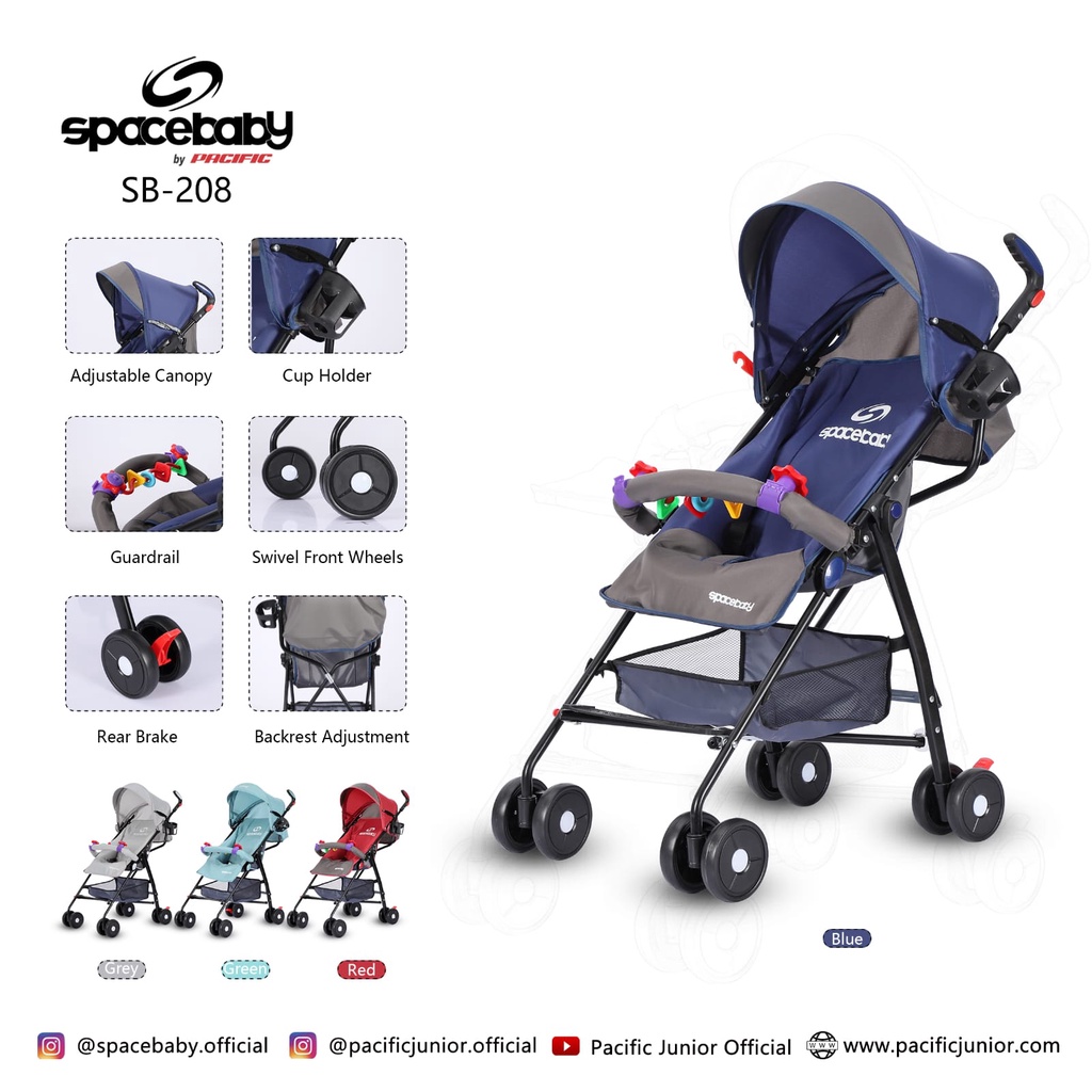 SPACEBABY Stroller SB 202 SB 208 Kereta Dorong Bayi SPACE BABY SB 202 SB 208