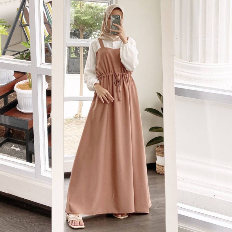 DRESS ROMPI LIOLA | DRESS GAMIS ROMPI PANJANG KEKINIAN MURAH
