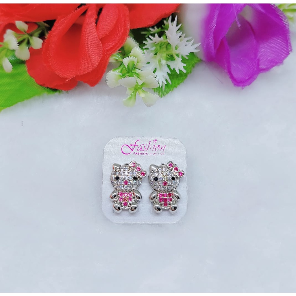 Anting permata lapis emas perhiasan xuping fashion jewellery 0442-0444