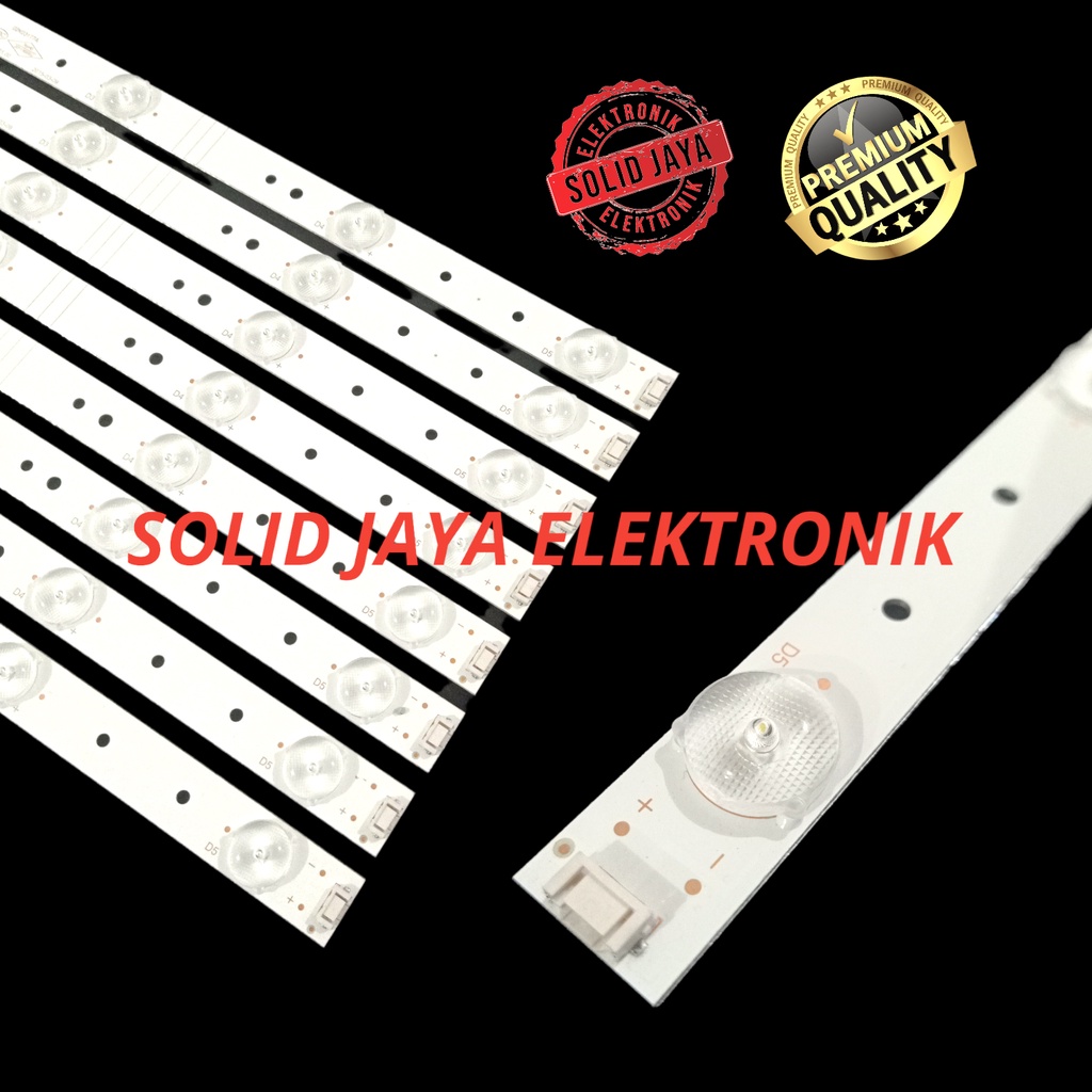 BACKLIGHT TV LED COOCAA 43 INC 43E3000 T 43E3000T COCA KOKA 43E COKA KOCA LAMPU BL 43IN 43INCH 43INC 5K 3V FULLSET 5 KANCING LED 4V 8 STRIPS STRIP COOCAA COKA KOCA BL 43 INC INCH IN