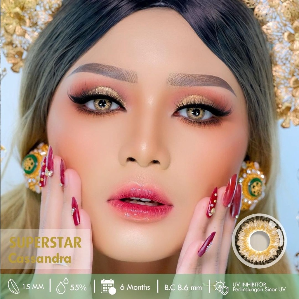 Superstar Cassandra lensa warna softlens premium