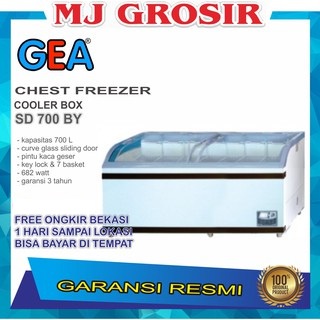 GEA SD 700 BY CHEST FREEZER BOX SD700BY 700 L LEMARI PEMBEKU SLIDING