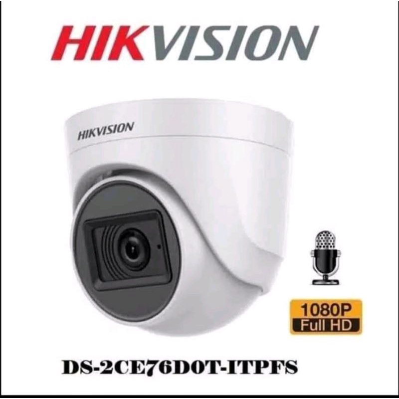 PROMO PROMO KAMERA CCTV AUDIO HIKVISION DS-2CE76D0T-ITPFS 2MP 1080P