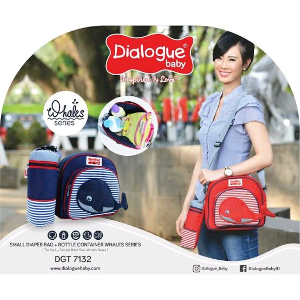 Dialogue Baby Tas Kecil + TBS Whale Series - DGT 7132