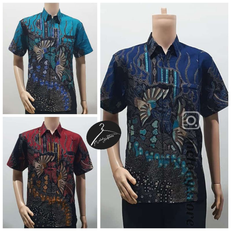 Baju Pria Kemeja Hem Batik Vivo