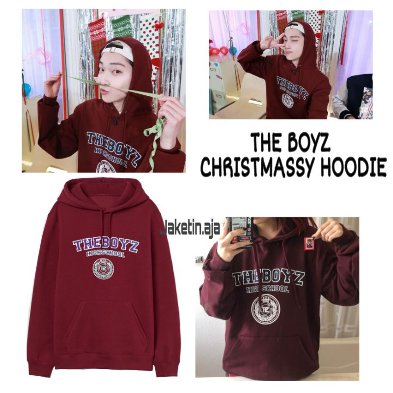 (S - 6XL) Hoodie THE BOYZ HIGH SCHOOL TBZ CHRISTMASSY Jumbo Bigsize Oversize Jaket SWEATSHIRT Korean Harajuku Idol K-Pop Style Unisex