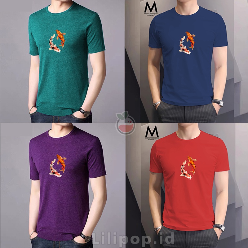 Lilipop Kaos Pria KOI Baju Distro Basic Tshirt Kasual