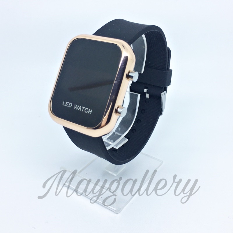 Jam Tangan Led Watch (Free Gift)-Hitam rosegold