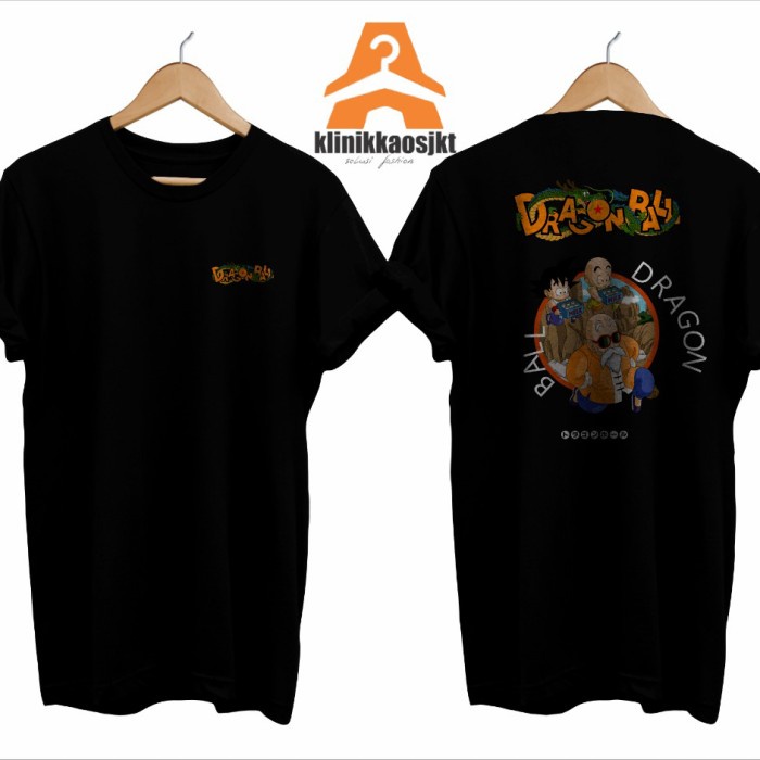 KAOS - BAJU KARAKTER GOKU AND FRIENDS DRAGON BALL - TSHIRT DRAGON BALL